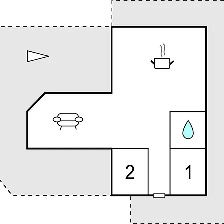 Дом отдыха 2 Bedroom Awesome In